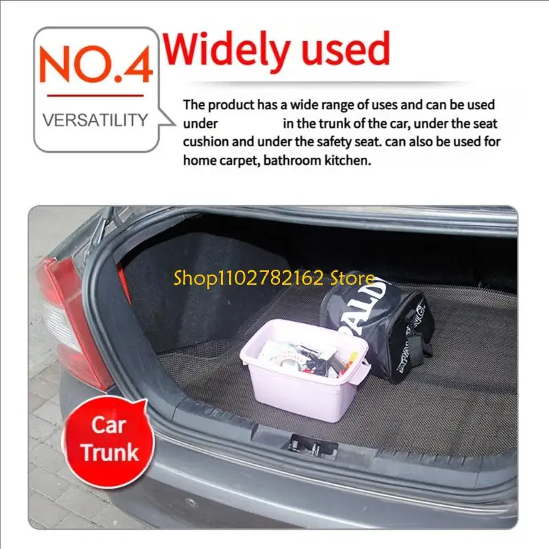 

547B Antislip Car Floor Mat Protective Trunk Liner Cut PVC Vehicle Interior