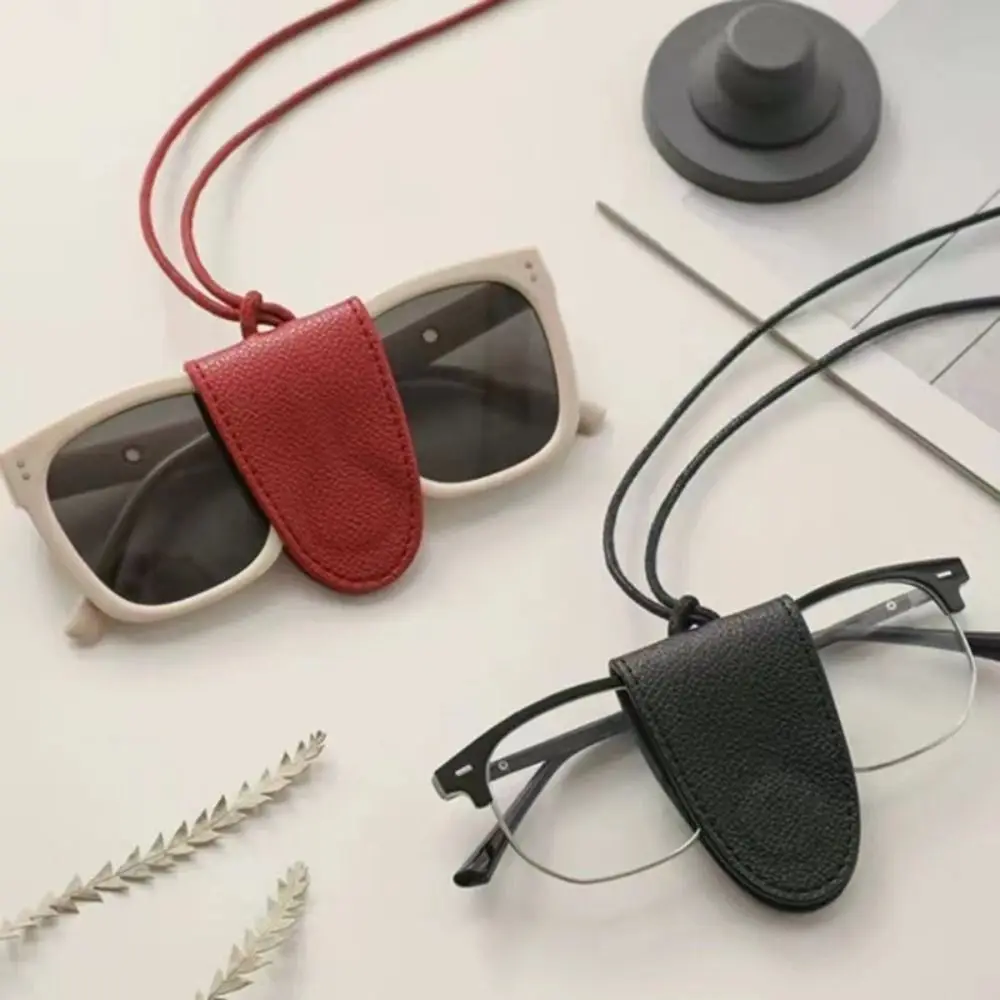 

Anti-lost Pu Leather Magnetic Hat Clip Neck Hanging Hat Holder Lanyard Glasses Clip Sunglasses Storage Organizer Gadget Hiking