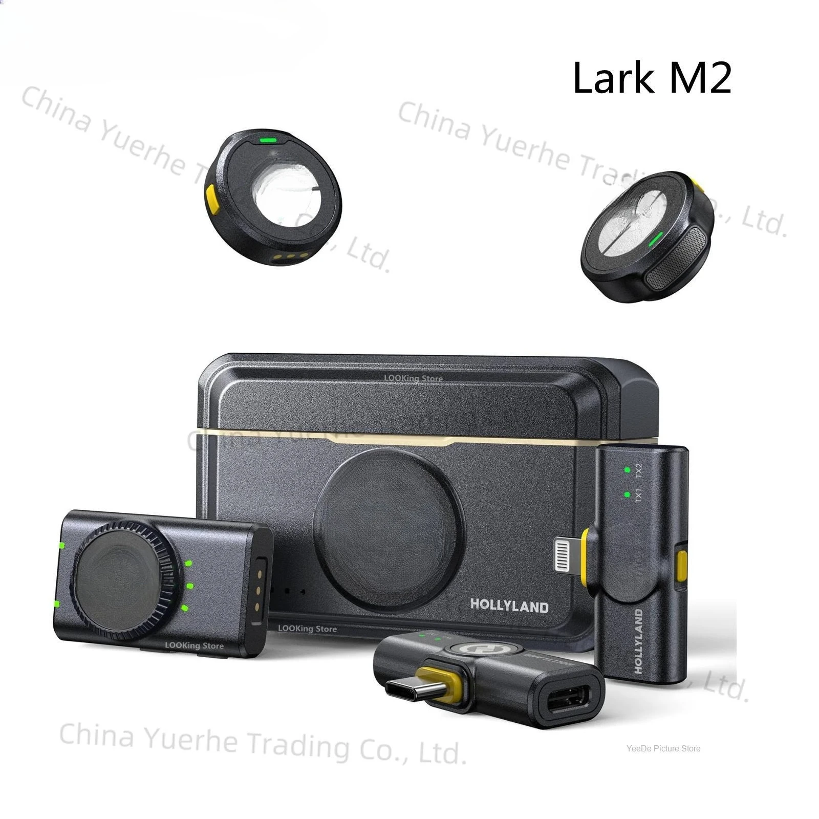 

Hollyland Lark M2 Wireless Lavalier Microphone with Charging Case for iPhone Camera 300m Range Noise Cancellation