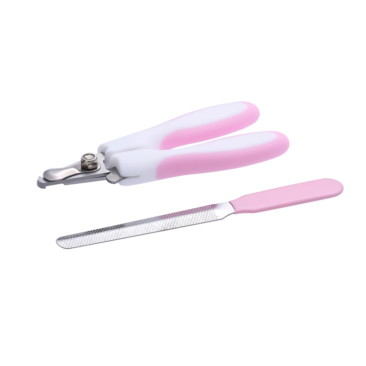 

Pet Grooming Scissors Gloves Nail Trimmer for Dog Toothpaste Trimmers Pink Clipper