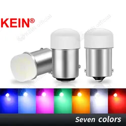 KEIN-bombilla Led estroboscópica para coche y camión, lámpara de señal de luz de marcha atrás, 2 piezas, 12V, 24V, 1156, P21W BA15S BAY15D 1157 P21/5W S25 R5W