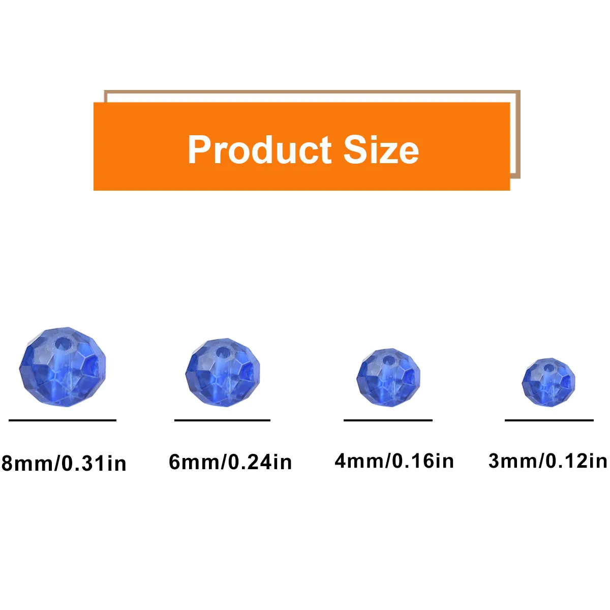 3/4/6/8 مللي متر نصف الأزرق شقة مستديرة الأوجه كريستال نمساوي شبه فضي فضفاض الخرز للمجوهرات لتقوم بها بنفسك أقراط أساور اكسسوارات #2