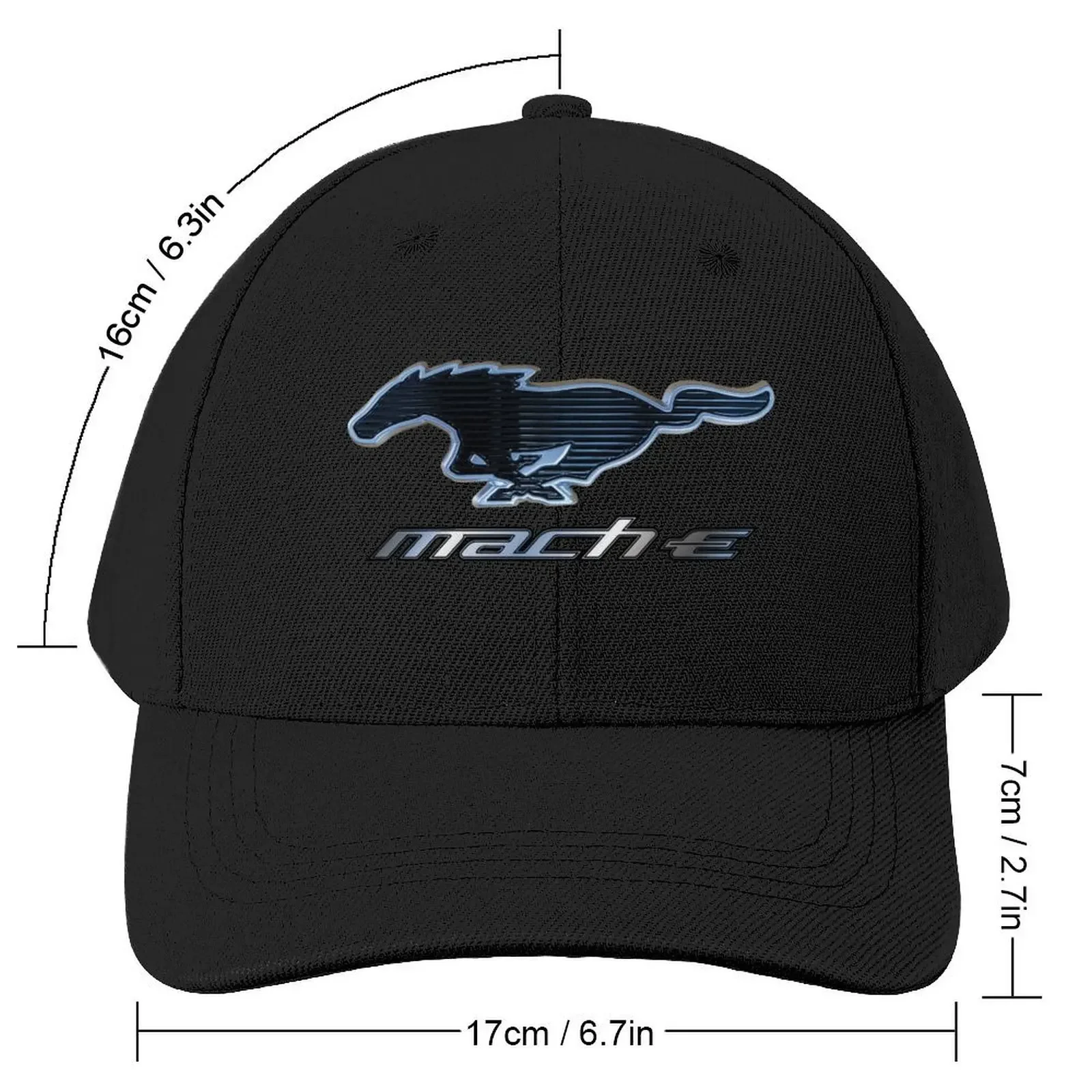 Mustang Mach-E Pony Badge Baseball Cap Ball Cap Sunhat Woman Hats Men's