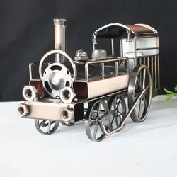 Tren soldado a mano con punto puro, adornos de modelo de locomotora, regalos