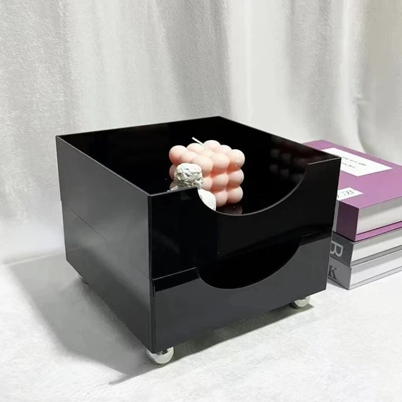 Luxury cosmetics storage box acrylic dresser desktop lipstick skin care products bathroom shelf