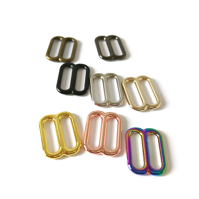 1 pcs 20mm metal sliders adjustable buckle DIY bag dog collar straps belt buckle garment sewing accessories tri-glides hardware