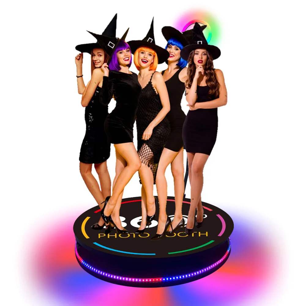 

Stage 360-Degree Photo Booth Ring Shooting Rotating Table 360 Photo Booth Turntable