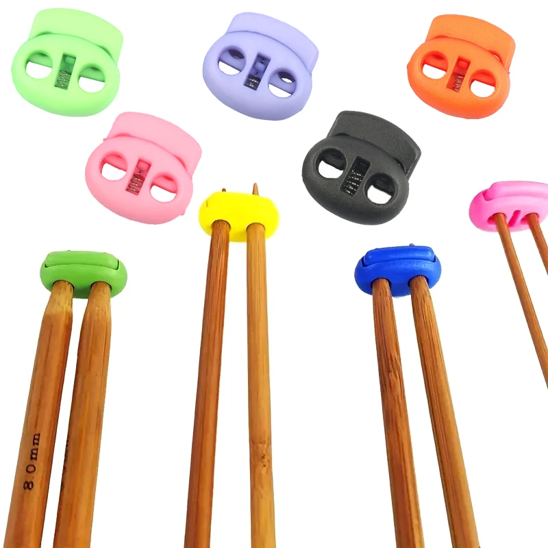 5pcs Plastic Cord Lock Stopper Toggle Clip Block Retainer for Drawstring Elastic Lanyard Paracord Rope Garment Bag Accessories