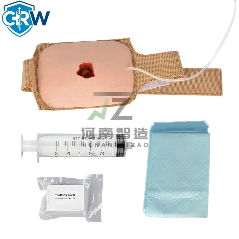 CRW Bestselling Wearable Bleeding Wound Simulator Kit. Stop the Bleeding Wound Kit, Wound Packing Trainer Kit
