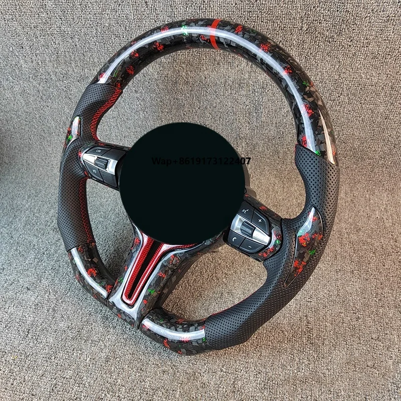 

Racing Car Performance Parts Steering Wheel Gamepad Forged Carbon Fiber Steering Wheel Car Logo for G05