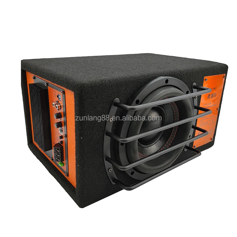 8 Zoll DVC SPL Auto-Sub-Woofers 300 W RMS Active Sound Aluminiumgehäuse Deep Bass Auto Active Sound Autolautsprecher Subwoofer