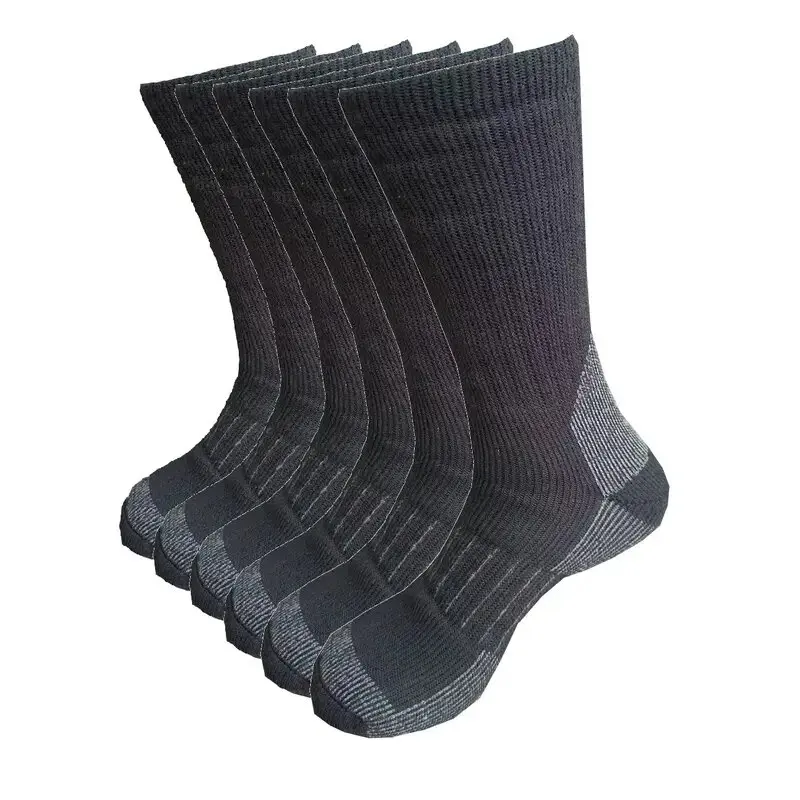 3 Pairs  Winter  Long  Wool Socks Cozy ThermalTube Socks with Ribbed Cuffs, Soft Wool Blend for Cold Weather Machine Washable