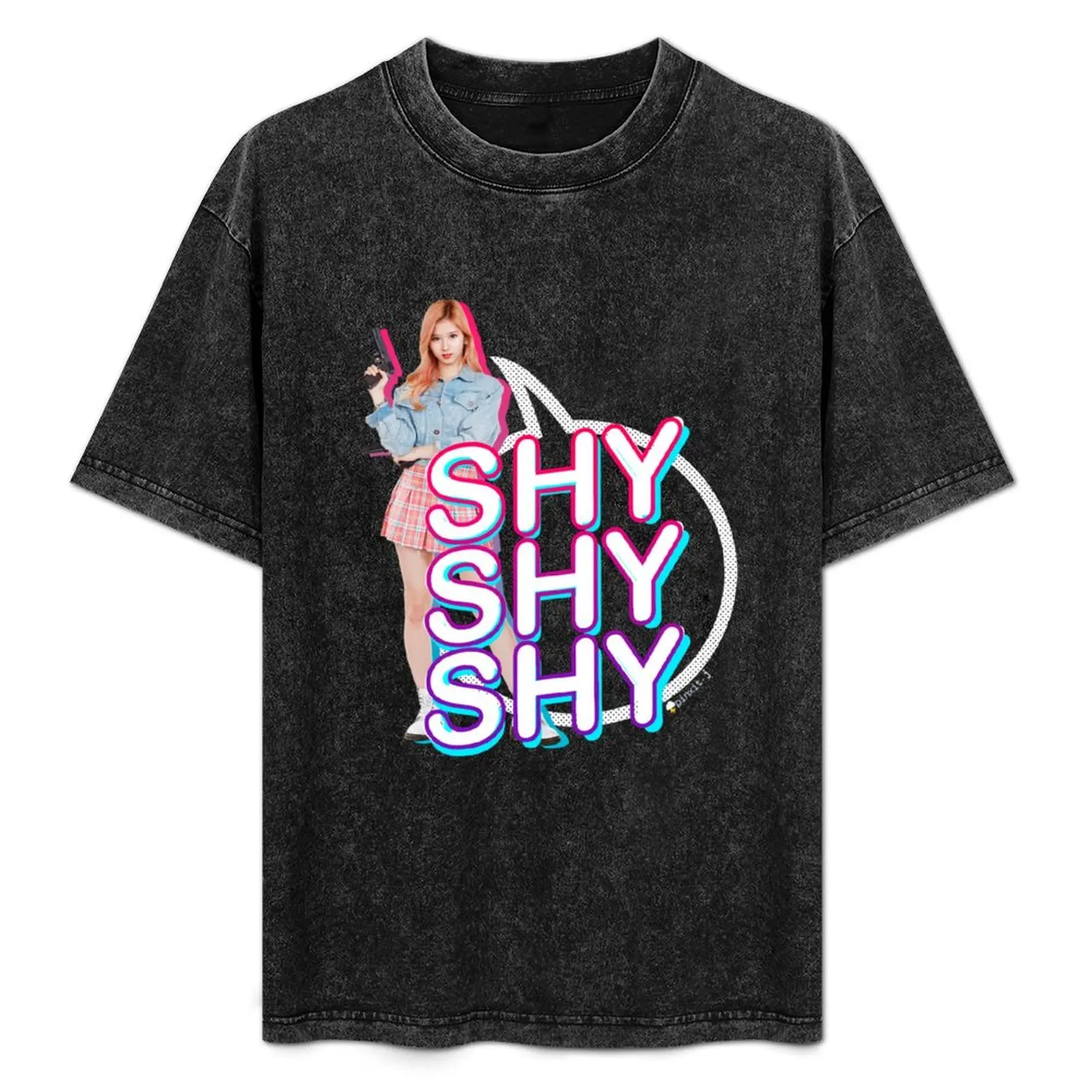 

TWICE () - Sana [ ShyShyShy Power ] T-Shirt sublime Anime t-shirt mens tall t shirts