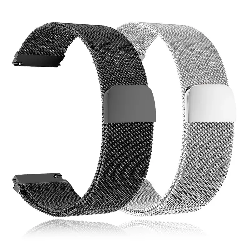 Metal Strap For Samsung Galaxy Watch 4 5 6 Active 2 40mm 44mm Band Watch 6 3 4 Classic Milanese Magnetic Loop Bracelet 20mm 22mm