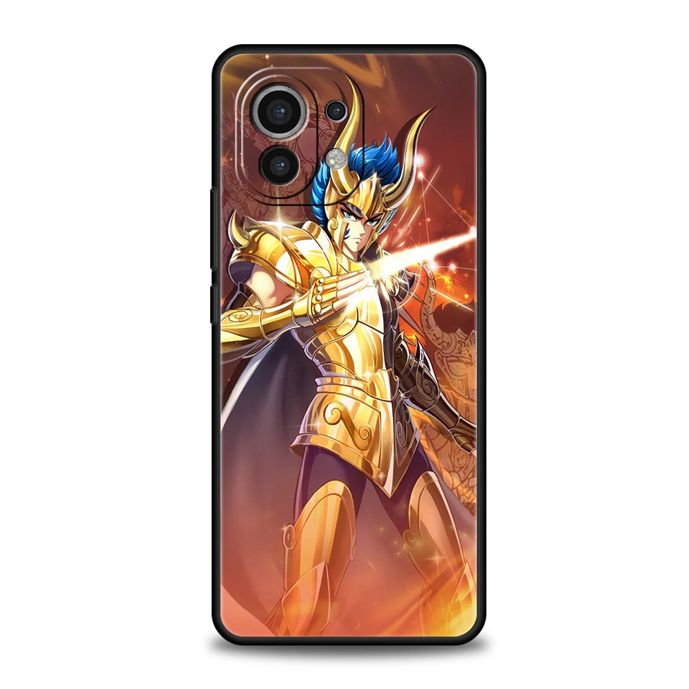 Saint Seiya Knights Of The Zodiac Phone Case for Xiaomi Poco C51 F3 X3 X4 GT NFC M3 M4 M5 Mi 13 12 11 Ultra 12T Pro Lite Cover