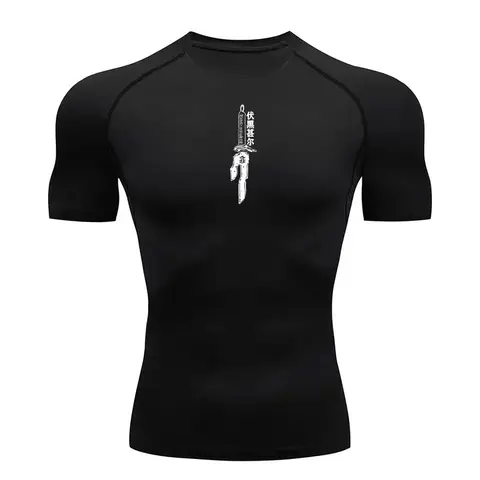 Anime Jujutsu Kaisen Kompressionströja Herr Tryck Andningsbar Fotboll Fitness Tight Sportkläder Athletic Snabbtorkande Rash Guard 6 best sales anime rashguard - №5