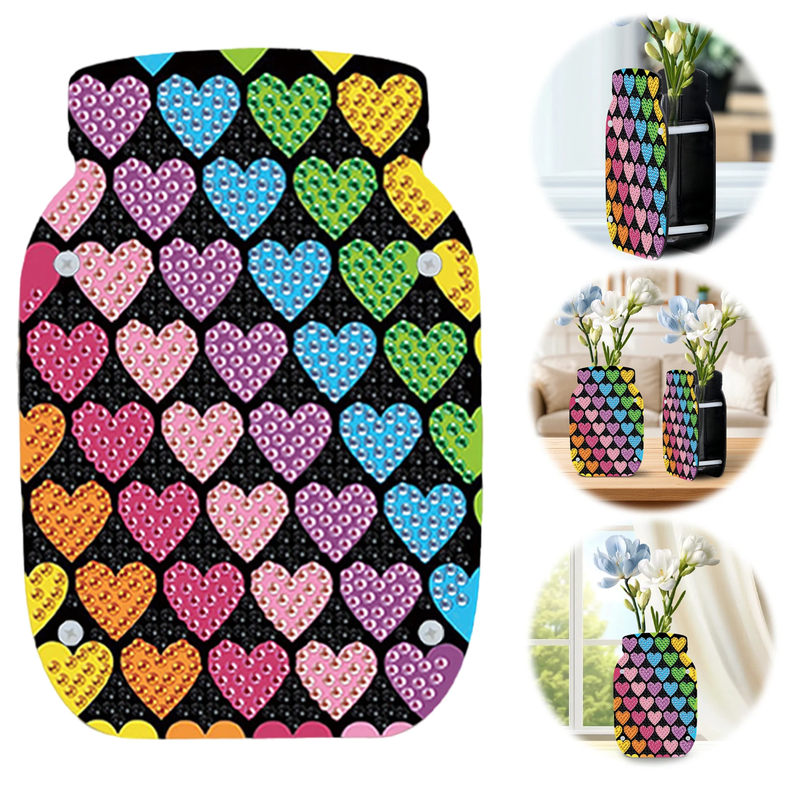 

Любовь акриловая двухсторонняя алмазная ваза особой формы для домашнего декора