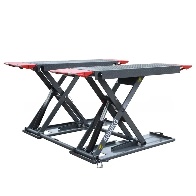 Car lift elevator landing gear small scissors 1.2-1 meters ultra-thin mobile maintenance lifting platform