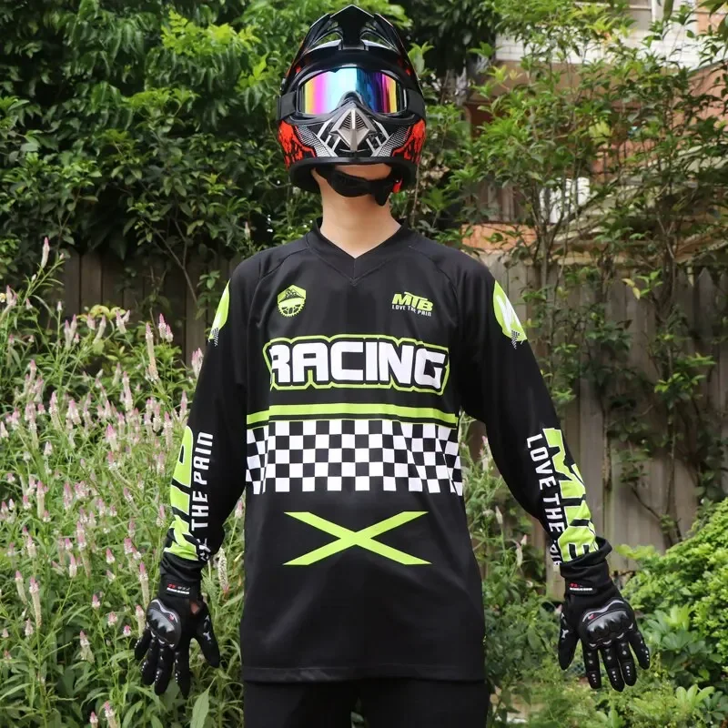 MTB Custom Hot Sale mountain bike team Pro Cycling Jersey Off road Racing downhill jersey Fitness training long sleeves t-shirts