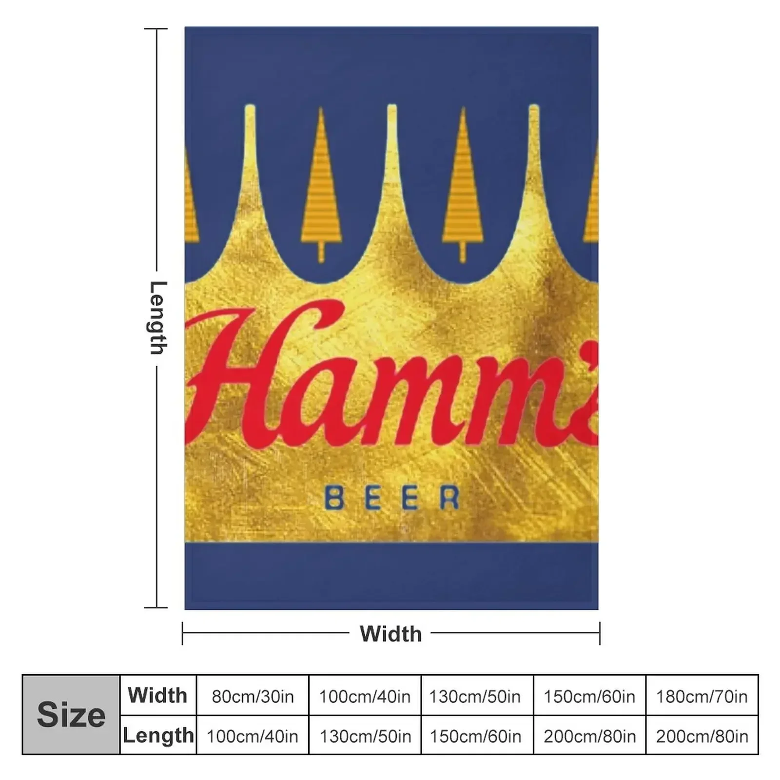 Hamms beer Classic T-Shirt Throw Blanket Luxury Thicken Plaid on the sofa Personalized Gift Designers Blankets