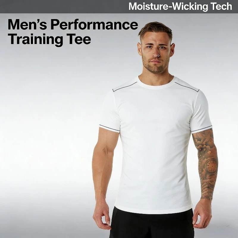 

Летняя мужская однотонная повседневная футболка с короткими рукавами для спорта и фитнеса европейского и американского размера