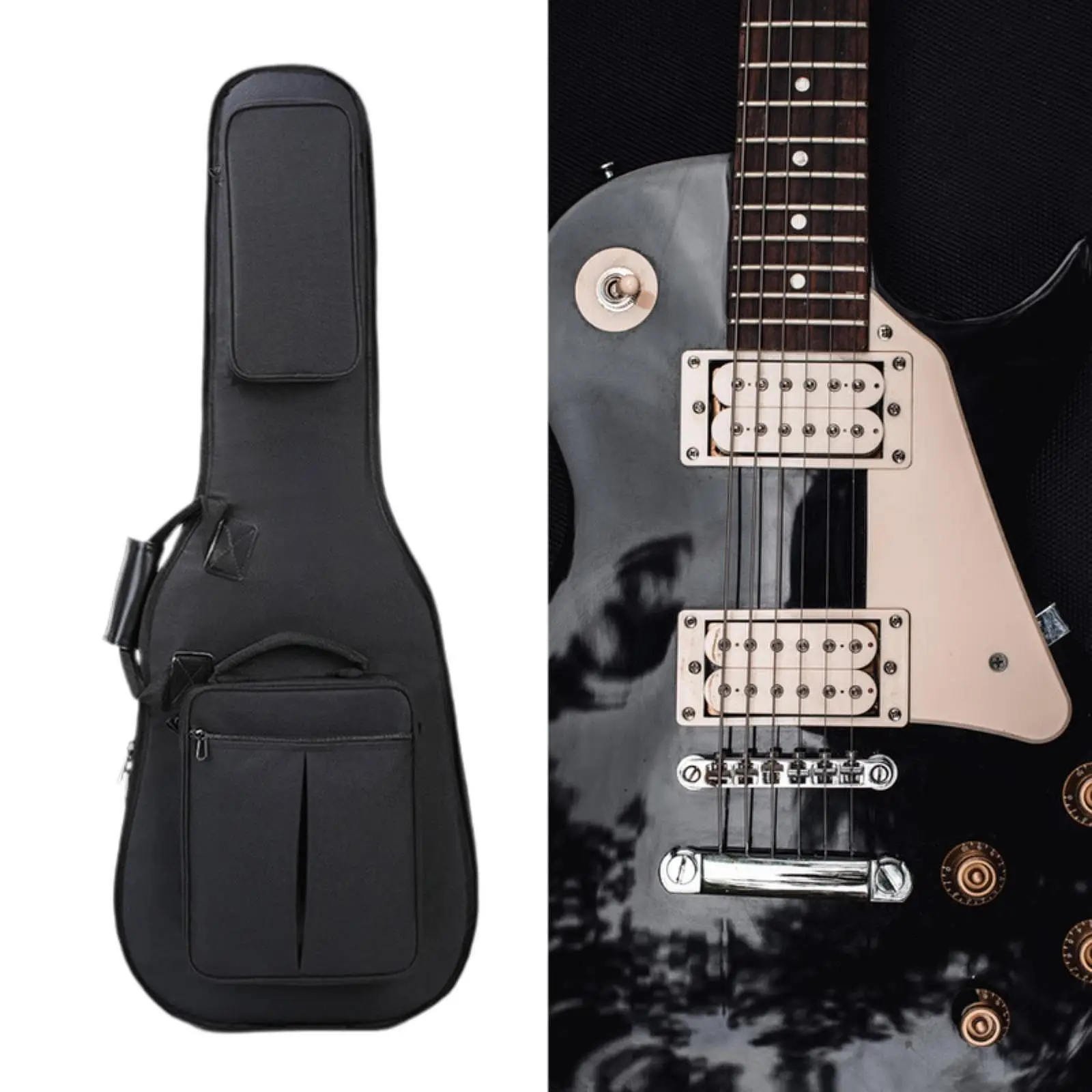 

Electric Guitar Bags Backpack Black Adjustable Shoulder Strap Bass Gig Bag