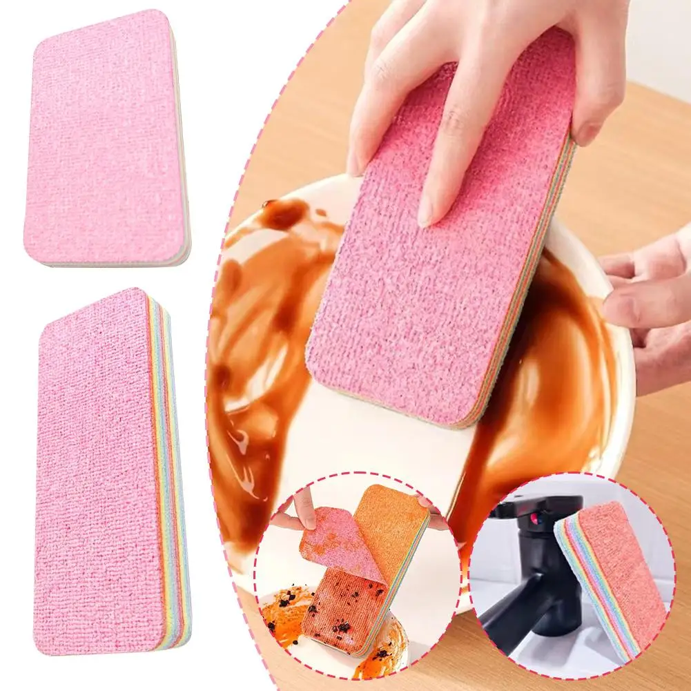 

Rainbow Rag PVA Wrap Technology Sponge Eco-Friendly Sponge Accessories Kitchen Super Cleaning Absorbent W3P5