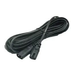 1PCS IEC 320 2-Pin C7 Female To C8 Male Figure 8 Power Adapter Extension Cable 0.3m 1.5m 3m 5m