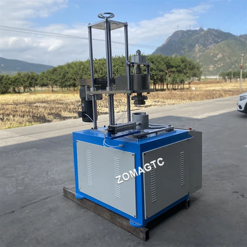 Round Cake Box Crimping Machine Cylinder Can Making  Paper Tube Core Rolling Machine Paper Tube Edge Curling Machine