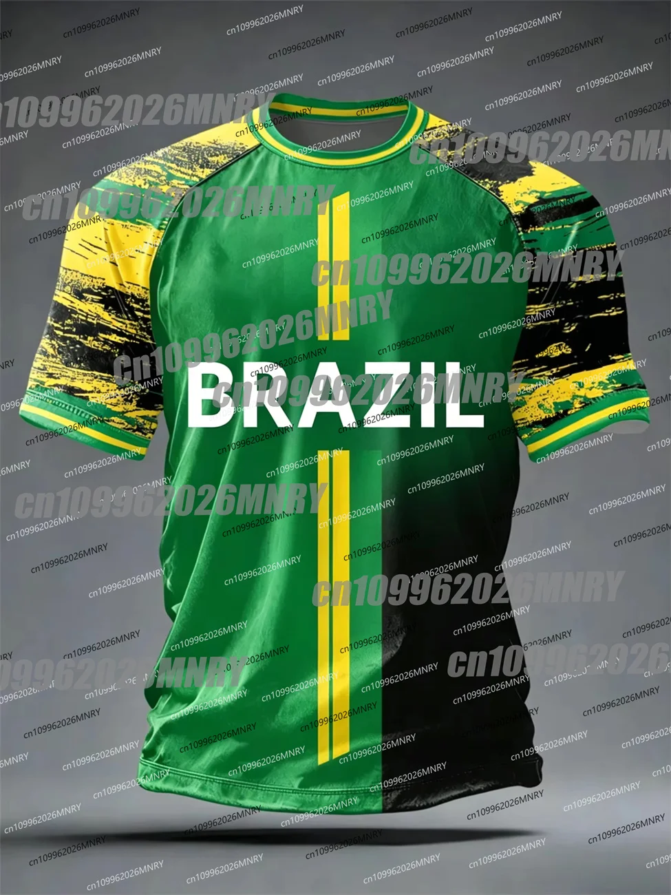 2026 Summer Brazil Football Jerseys For Men Classic God Brazil Kid Short Sleeve Tees Moto O-neck Sports Tshirts Man Clothing