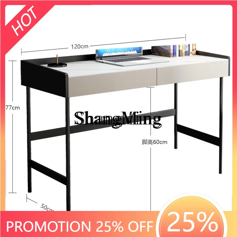 

ZYY rock light luxury modern desk bedroom desktop computer desk household small apartment writing