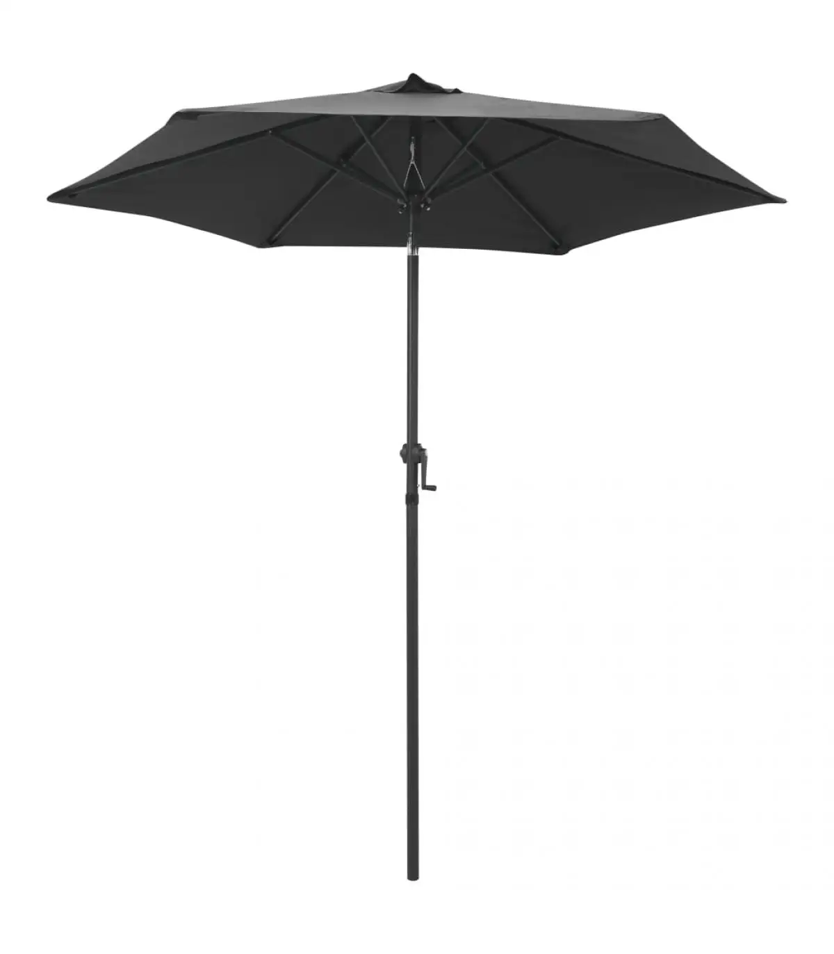 200x211 cm anthracite gray aluminum umbrella