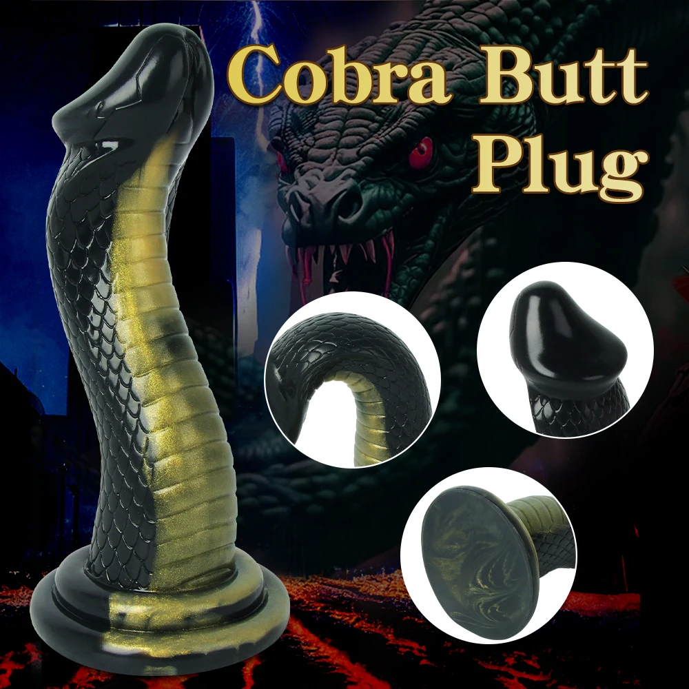 Huge Animal Snake Dildo Monster Anal Plug with Suction Cup Hands Free Game Dildo Male Female Masturbator Sexy Adult Toy Products