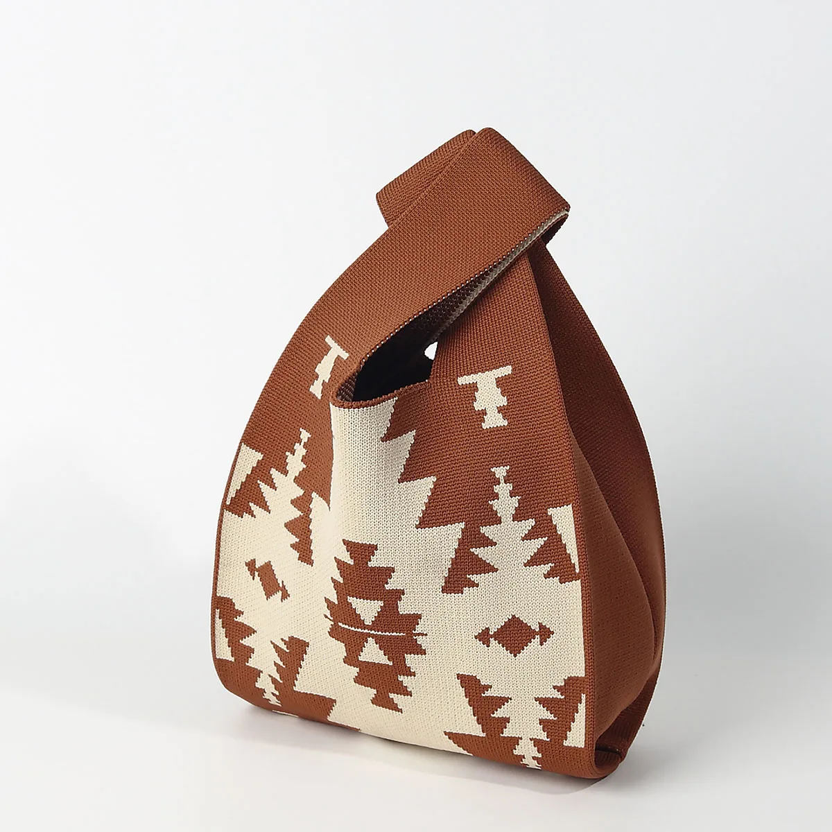 

Bohemian Ethnic Style Handbag with Angular Symmetry, Durable, Foldable, Knitted and Breathable, Suitable for Daily Commuting and Shopping, Portable to Carry with You, a Gift for Family and Friends