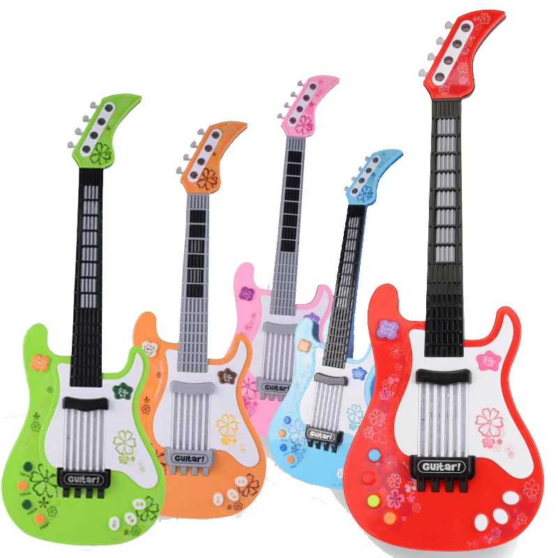 

57cm Electric Guitar Toys for Kids Play Education Musical Instrument Montessori Children Musical Instrument Early Learning Toys