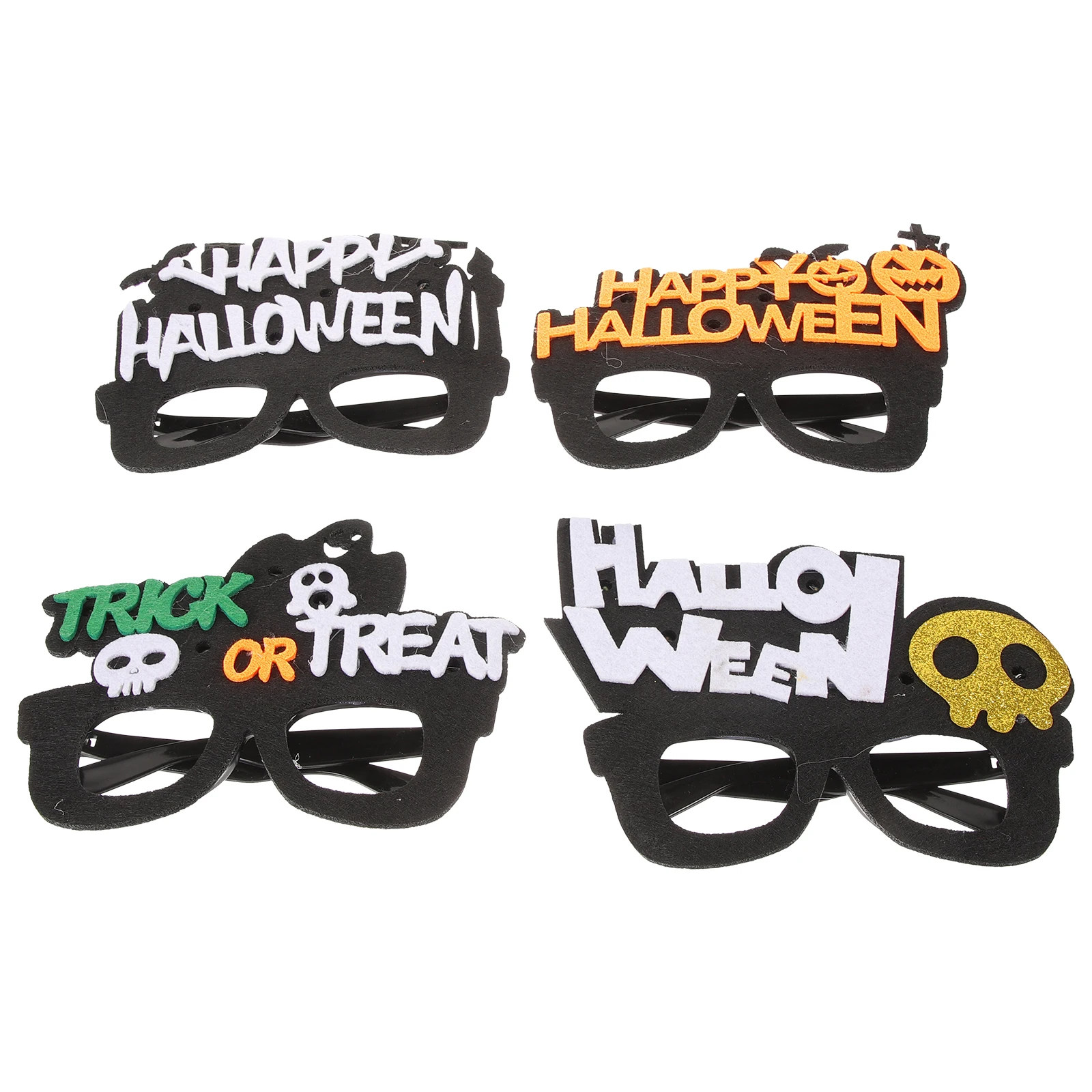 4 個の光るメガネハロウィンパーティー眼鏡 LED お祝いノベルティ点滅コスプレ