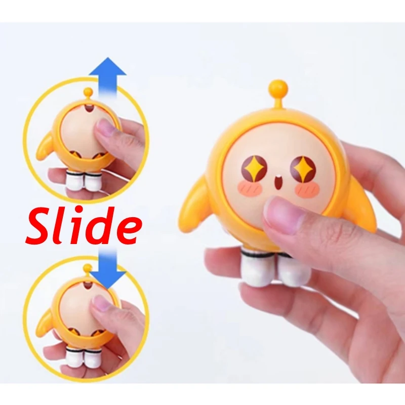 2024 New Eggy Party Sliding Face Changing Toy Egg Boy Turning Happy Doll Twisting Egg Decoration Figure for Boy Girls Gifts Toys