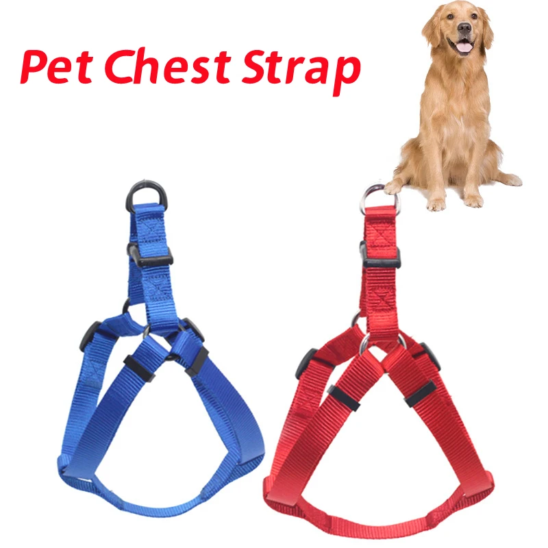 Dog Harness Dog Vest Strap Adjustable Triangular Breathable Nylon Harness Dogs Puppy Cats Pet supplies