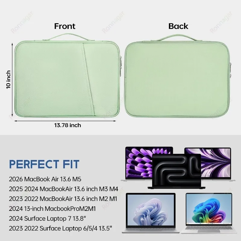 13 inch Laptop Case Sleeve for 2026 MacBook Neo 13'' 2026-2022 MacBook Air13'' M5 M4 M3 M2 Water-Resistant Shockproof Laptop Bag