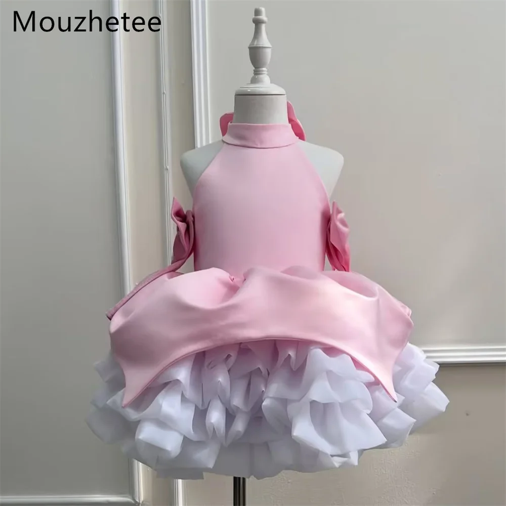 robe-de-soiree-plissee-rose-a-col-rond-et-nœud-mouzhetee-pour-enfants-ideale-pour-anniversaires-mariages-demoiselles-d'honneur-robes-de-bal-personnalisees-2026