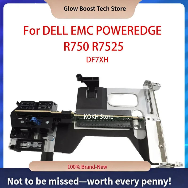 Glow 0DF7XH Scheda di espansione server PowerEdge R750 R7525 2X16 GPU PCI-e GEN3 Riser 2 schede SLOT GPU