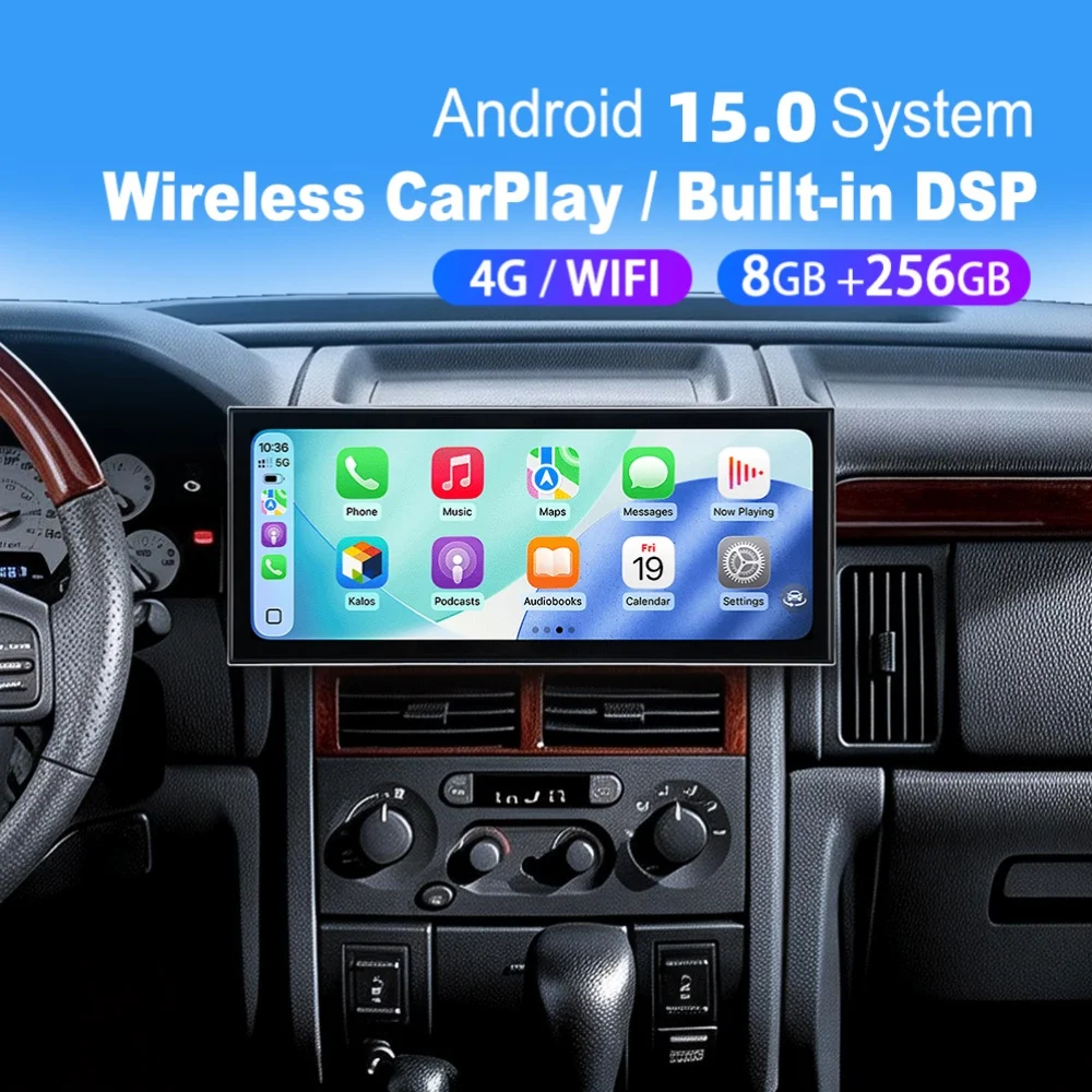 

15,8-дюймовый Android-экран, автомобильное радио Qualcomm Carplay для Jeep Grand Cherokee 1998-2005, автомобильный мультимедийный плеер, GPS-магнитола