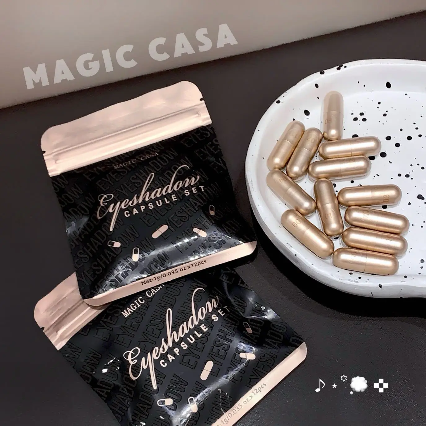 ชุดอายแชโดว์แคปซูล 12 สีเน้นและคล้องอายแชโดว์ชุดคอนทัวร์รอบดวงตาไม่เลอะเลือน