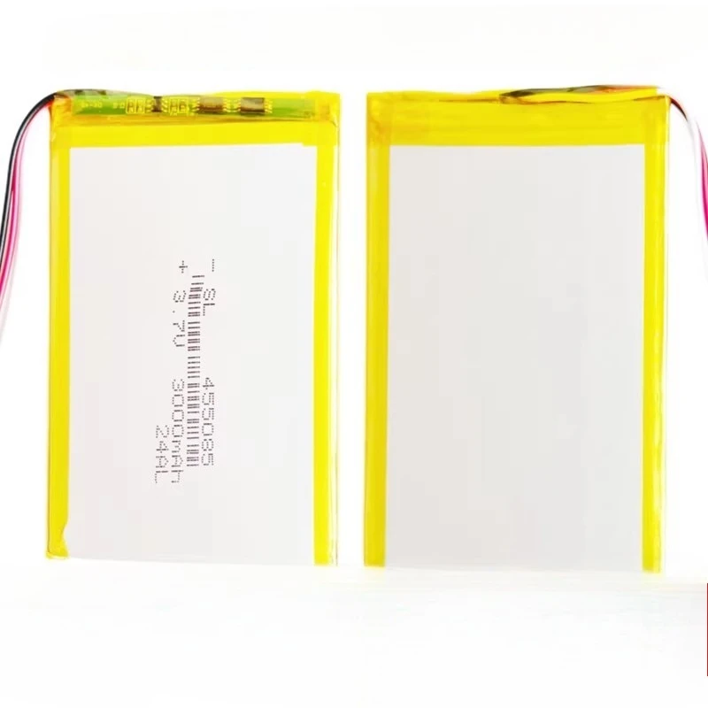 New 455085 3.7V Battery 3000mAh for Smart Home Air Purifier Conditioner Suit Massager Soft-pack Smart Home Alarm LED Lamp