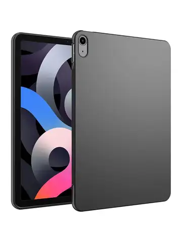 シリコーンタブレットケース ipad air 5 4 ミニ 2 3 4 ipad 5 6 7 8 9 10 世代プロ 11 ''12.9 ''柔軟なソフト TPU ブラックシェルバックカバー