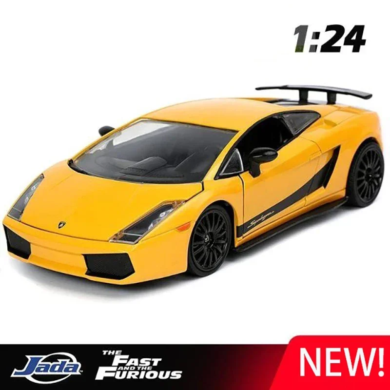 

Игрушечный автомобиль Gallardo Superleggera из сплава, новый 1:24, литой под давлением и игрушечный транспорт, модель автомобиля, миниатюрная масштабная модель автомобиля, игрушки