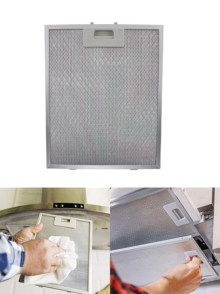 Cooker Hood Filters 5 Layers Aluminized Stainless Steel Metal Mesh Extractor Vent Filter 305 X 267 X 9mm Kitchen Accessories