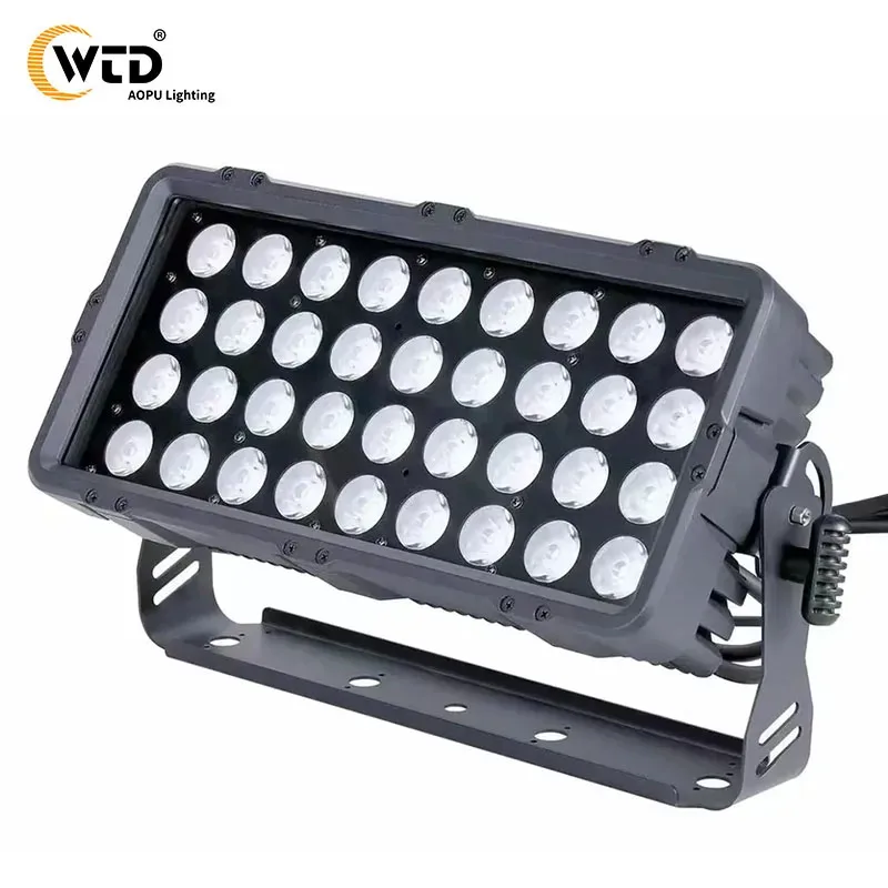 

Уличный светодиодный прожектор для сцены RGBW 4-в-1, 36*10 Вт, DMX, IP65, водонепроницаемый, для заливающего освещения