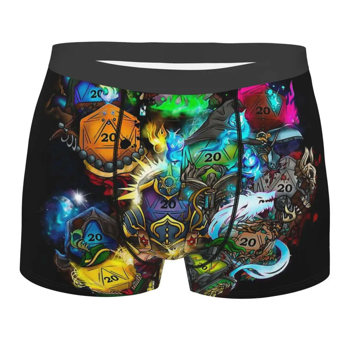 Party Is All Here DnD Game Underpants Breathbale Panties Male Underwear Ventilate Shorts Boxer Briefs