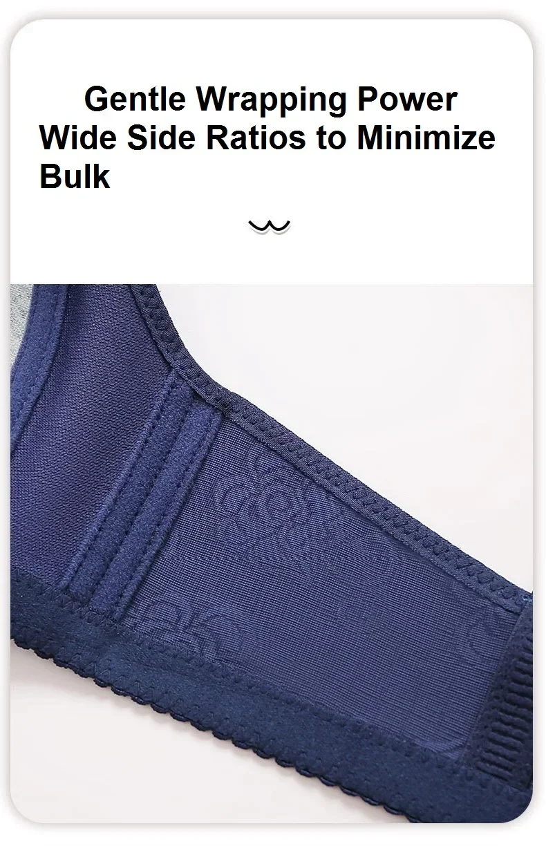 Damen-BH ohne Bügel, Vollschalen-BH für Mütter, nicht magnetisch, dünne Schale, große Größe, für ältere Damen, für den täglichen Gebrauch – Detail 11